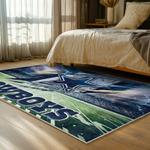 nfl dallas cowboys football team logo sport carpet area rug home decor bed room dcb124