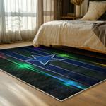nfl dallas cowboys football team logo sport carpet area rug home decor bed room dcb136