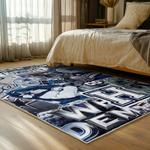 nfl dallas cowboys football team logo sport carpet area rug home decor bed room dcb146