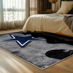 nfl dallas cowboys football team logo sport carpet area rug home decor bed room dcb155