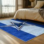 nfl dallas cowboys football team logo sport carpet area rug home decor bed room dcb165