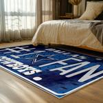 nfl dallas cowboys football team logo sport carpet area rug home decor bed room dcb173
