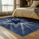 nfl dallas cowboys football team logo sport carpet area rug home decor bed room dcb175
