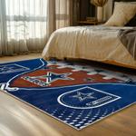 nfl dallas cowboys football team logo sport carpet area rug home decor bed room dcb189