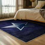 nfl dallas cowboys football team logo sport carpet area rug home decor bed room dcb221
