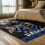 nfl dallas cowboys football team logo sport carpet area rug home decor bed room dcb244
