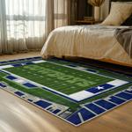 nfl dallas cowboys football team logo sport carpet area rug home decor bed room dcb247