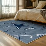 nfl dallas cowboys football team logo sport carpet area rug home decor bed room dcb249