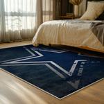 nfl dallas cowboys football team logo sport carpet area rug home decor bed room dcb250