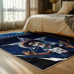 nfl dallas cowboys football team logo sport carpet area rug home decor bed room dcb258
