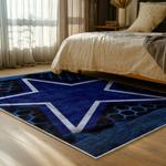 nfl dallas cowboys football team logo sport carpet area rug home decor bed room dcb63