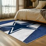 nfl dallas cowboys football team logo sport carpet area rug home decor bed room dcb65