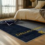 nfl dallas cowboys football team logo sport carpet area rug home decor bed room dcb68