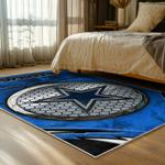 nfl dallas cowboys football team logo sport carpet area rug home decor bed room dcb94