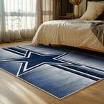 nfl dallas cowboys football team logo sport carpet area rug home decor bed room dcb97