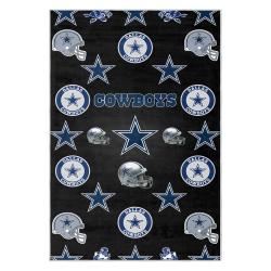 nfl dallas cowboys football team logo sport carpet area rug home decor gift fans dcb113