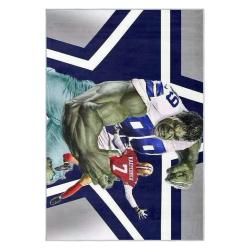 nfl dallas cowboys football team logo sport carpet area rug home decor gift fans dcb151