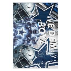 nfl dallas cowboys football team logo sport carpet area rug home decor gift fans dcb153