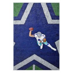 nfl dallas cowboys football team logo sport carpet area rug home decor gift fans dcb157