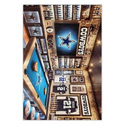 nfl dallas cowboys football team logo sport carpet area rug home decor gift fans dcb170