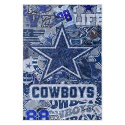 nfl dallas cowboys football team logo sport carpet area rug home decor gift fans dcb202