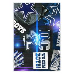nfl dallas cowboys football team logo sport carpet area rug home decor gift fans dcb227