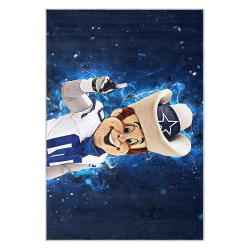 nfl dallas cowboys football team logo sport carpet area rug home decor gift fans dcb64