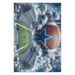 nfl dallas cowboys football team logo sport carpet area rug home decor gift fans dcb85