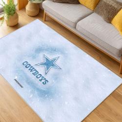 nfl dallas cowboys football team logo sport carpet area rug home decor living room dcb100