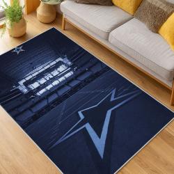 nfl dallas cowboys football team logo sport carpet area rug home decor living room dcb119