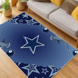 nfl dallas cowboys football team logo sport carpet area rug home decor living room dcb121