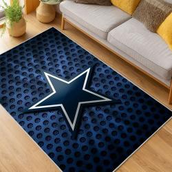 nfl dallas cowboys football team logo sport carpet area rug home decor living room dcb125