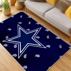 nfl dallas cowboys football team logo sport carpet area rug home decor living room dcb126