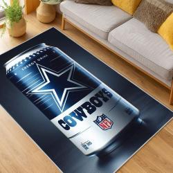 nfl dallas cowboys football team logo sport carpet area rug home decor living room dcb127