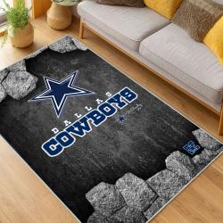 nfl dallas cowboys football team logo sport carpet area rug home decor living room dcb128
