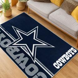 nfl dallas cowboys football team logo sport carpet area rug home decor living room dcb129