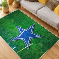 nfl dallas cowboys football team logo sport carpet area rug home decor living room dcb132