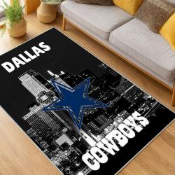 nfl dallas cowboys football team logo sport carpet area rug home decor living room dcb134