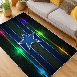 nfl dallas cowboys football team logo sport carpet area rug home decor living room dcb136