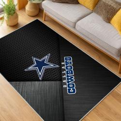 nfl dallas cowboys football team logo sport carpet area rug home decor living room dcb137