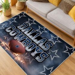 nfl dallas cowboys football team logo sport carpet area rug home decor living room dcb139