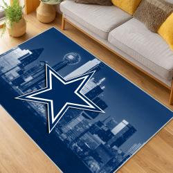 nfl dallas cowboys football team logo sport carpet area rug home decor living room dcb141