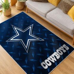nfl dallas cowboys football team logo sport carpet area rug home decor living room dcb142