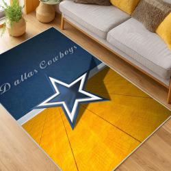 nfl dallas cowboys football team logo sport carpet area rug home decor living room dcb143