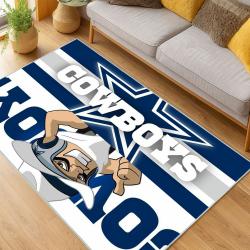 nfl dallas cowboys football team logo sport carpet area rug home decor living room dcb148