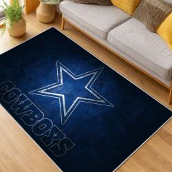 nfl dallas cowboys football team logo sport carpet area rug home decor living room dcb149