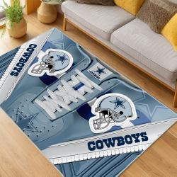 nfl dallas cowboys football team logo sport carpet area rug home decor living room dcb152