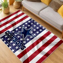 nfl dallas cowboys football team logo sport carpet area rug home decor living room dcb154