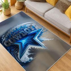 nfl dallas cowboys football team logo sport carpet area rug home decor living room dcb156