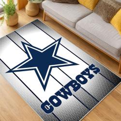 nfl dallas cowboys football team logo sport carpet area rug home decor living room dcb158